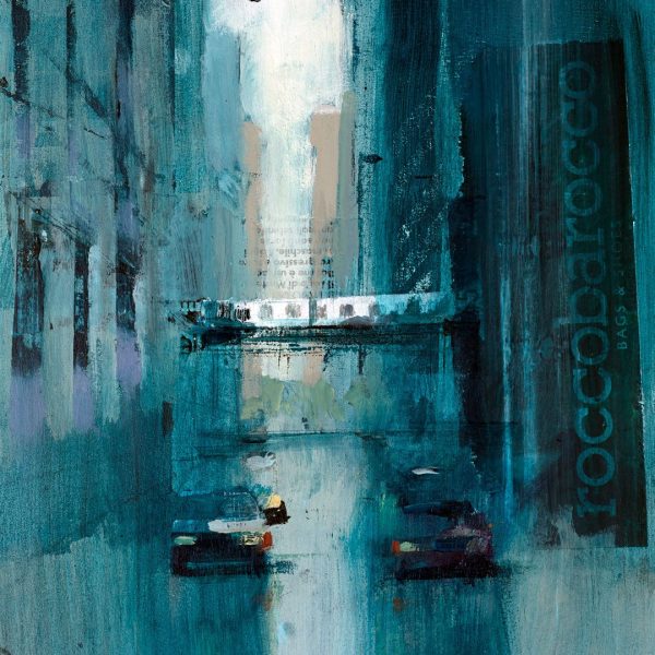 Paisaje urbano abstracto de Chicago del artista Juan Antonio Álvarez