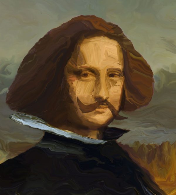 Arte digital inspirada en la Gioconda y Velázquez del artista Juan Antonio Álvarez