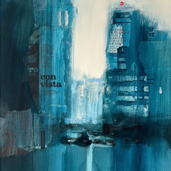 Paisaje urbano de Gran Vía de Madrid del artista Juan Antonio Álvarez
