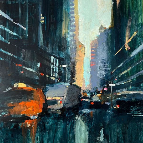Paisaje urbano contemporáneo Manhattan en NY del artista Juan Antonio Álvarez