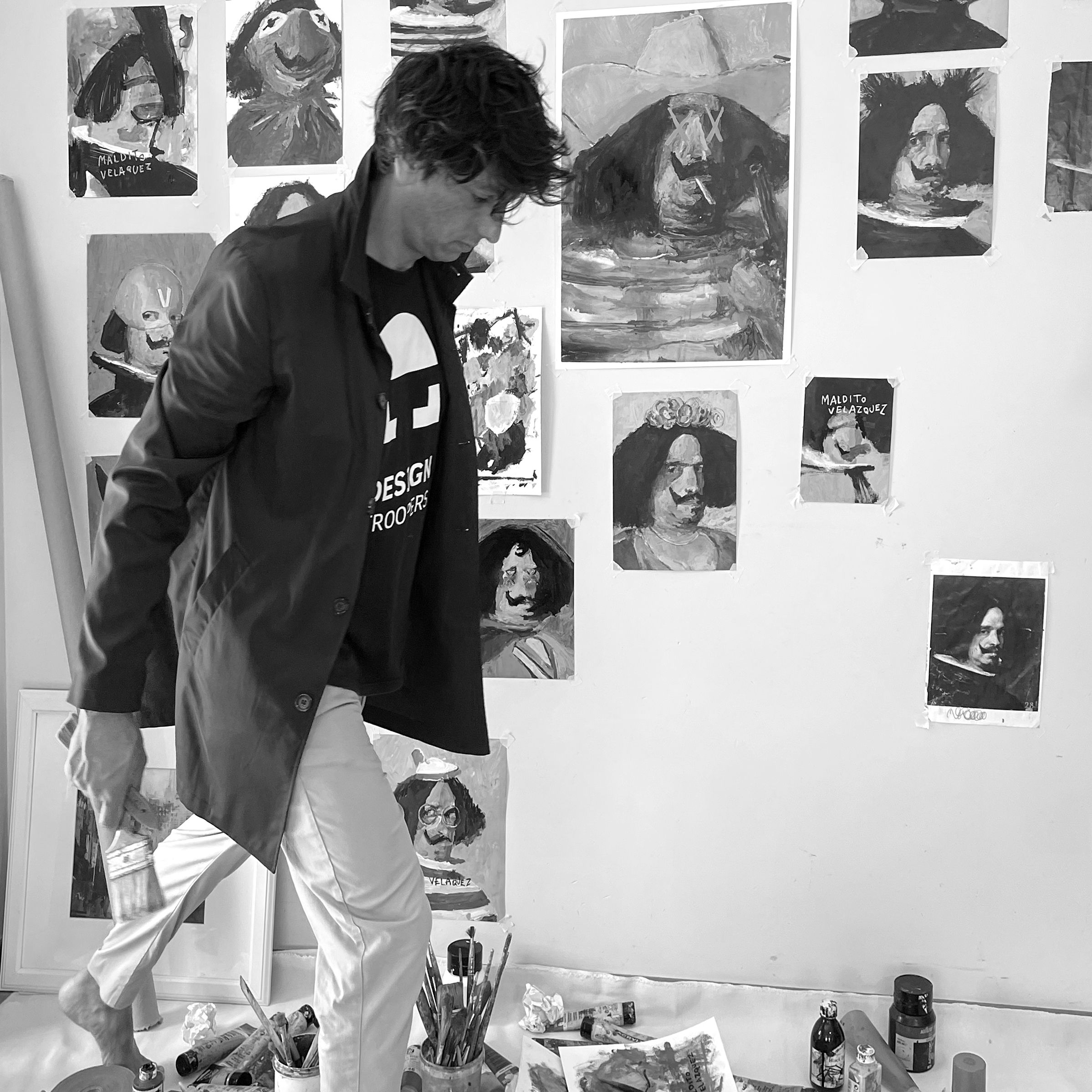 Estudio de pintura del artista Juan Antonio Álvarez