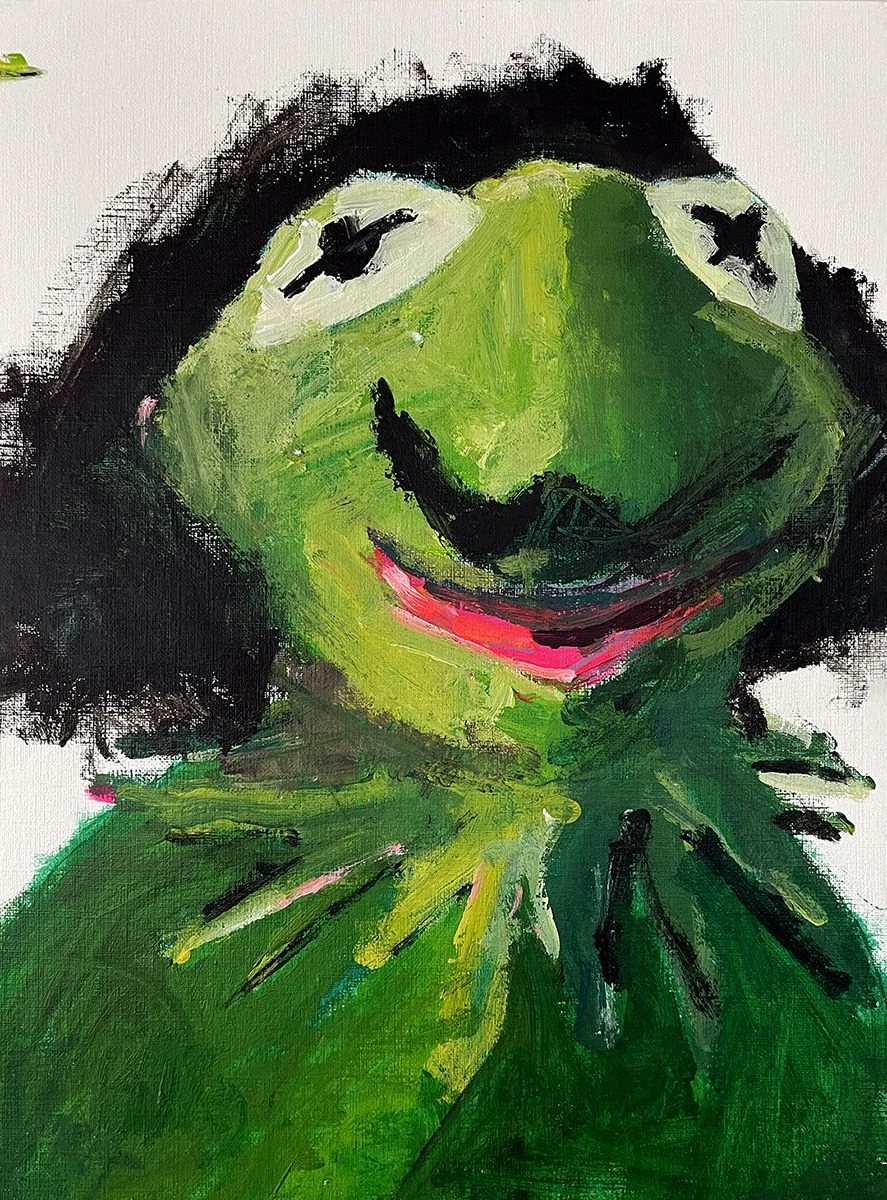 Velázquez reinterpretado como Kermit